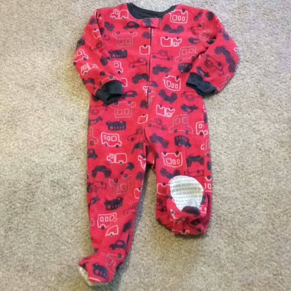 Fleece footie zipper sleeper